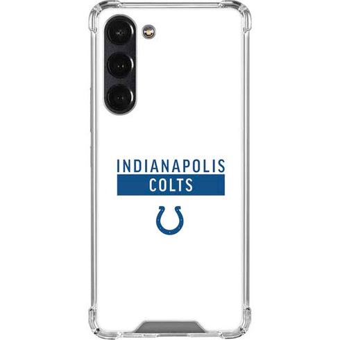 NFL Indianapolis Colts White Performance Series Galaxy S24 FE Clear Case